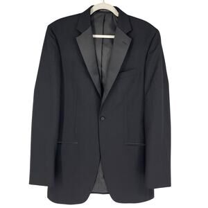 Neil Allyn Tuxedo Blazer Mens 38 X-Long Sain Lapels One Button Formal Wedding